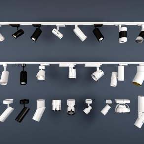 现代筒灯射灯3D模型下载